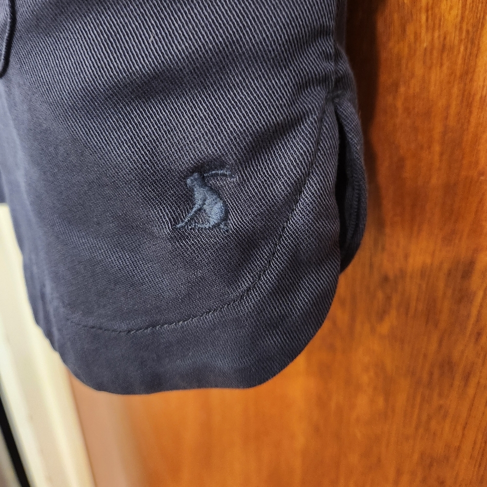 Joules Cassidy Jacket Size 12 Navy Blue Utility Brass Lightweight Shacket - Picture 4 of 16